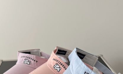 Embroidered Dog Sun Visor