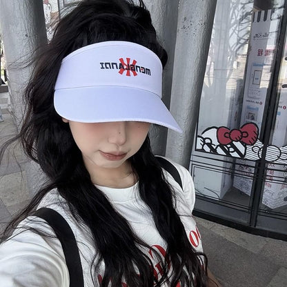 Embroidered Visor Sun Lettering