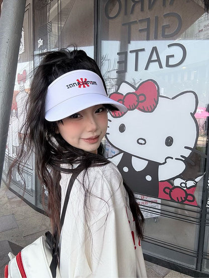 Embroidered Visor Sun Lettering