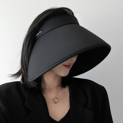 Wide Lettering Sun Hat Brim