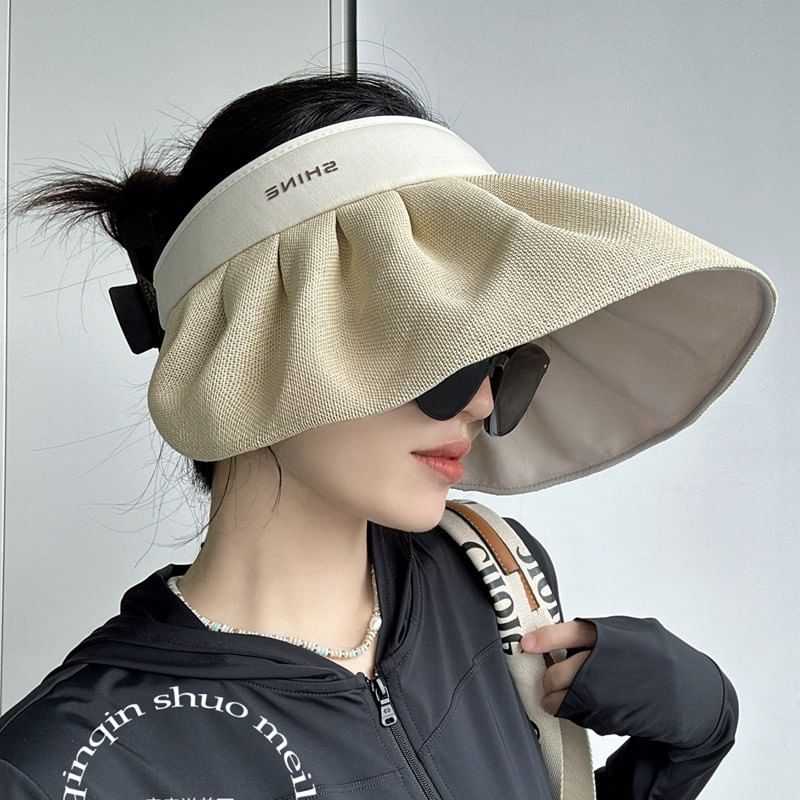 Hat Sun Ruffle Lettering