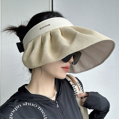 Hat Sun Ruffle Lettering