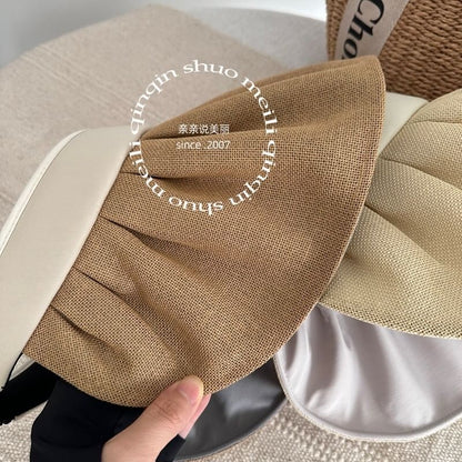 Hat Sun Ruffle Lettering