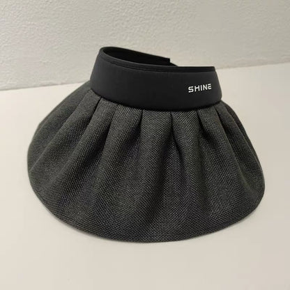 Hat Sun Ruffle Lettering