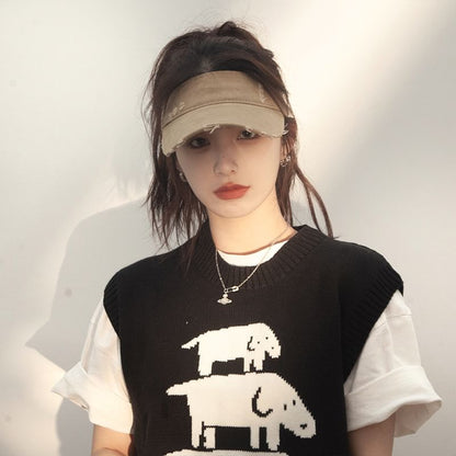 Distressed Sun Visor Plain