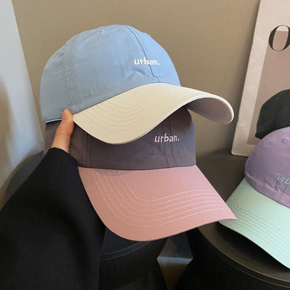 Cap Lettering Embroidered Two-Tone Baseball