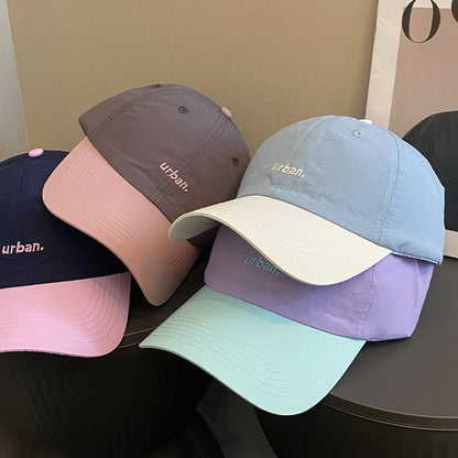 Cap Lettering Embroidered Two-Tone Baseball