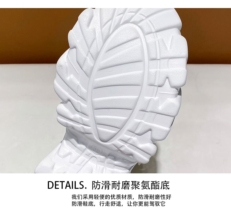 Chunky Strappy Heel Rhinestone Platform Sandals