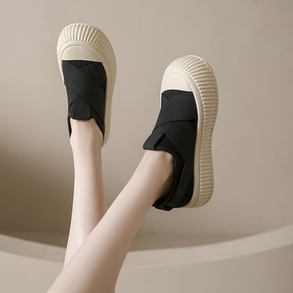 Mesh Platform Sneakers Slip-On