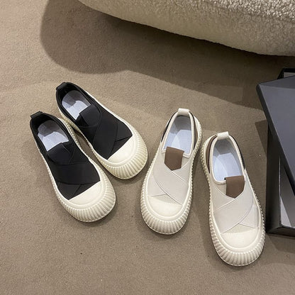 Mesh Platform Sneakers Slip-On