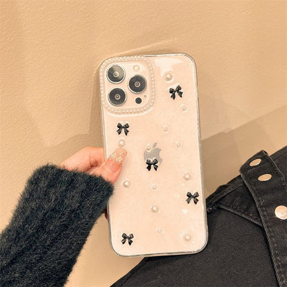 Bow Pearl iPhone Faux Case