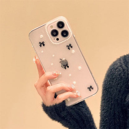 Bow Pearl iPhone Faux Case