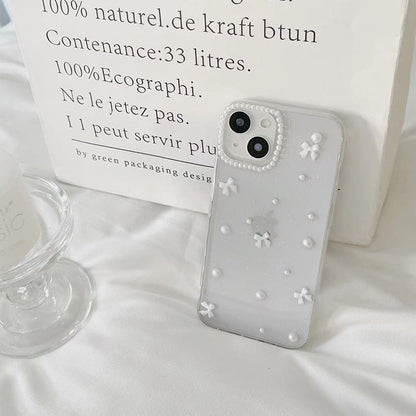 Bow Pearl iPhone Faux Case