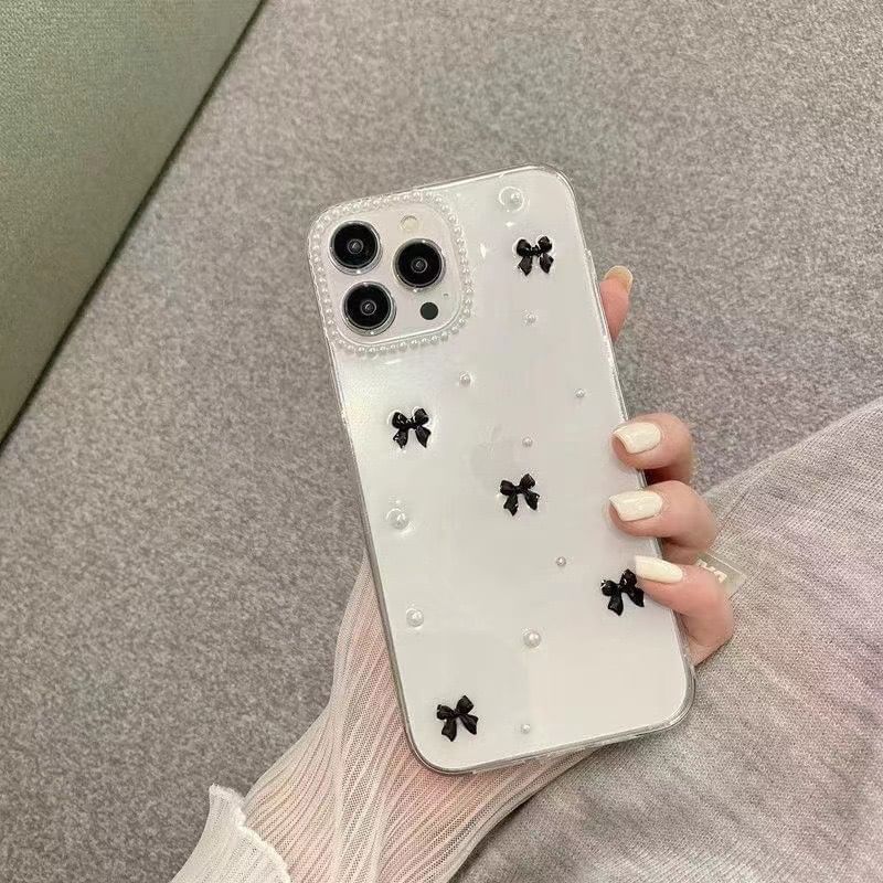 Bow Pearl iPhone Faux Case