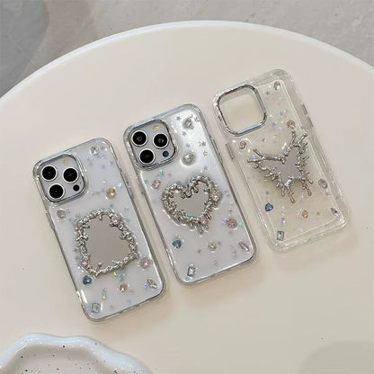 Rhinestone Mirror iPhone Case