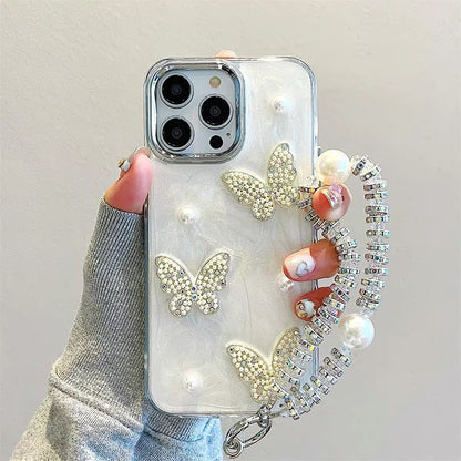 Butterfly iPhone Faux Case Pearl