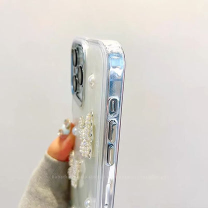 Butterfly iPhone Faux Case Pearl