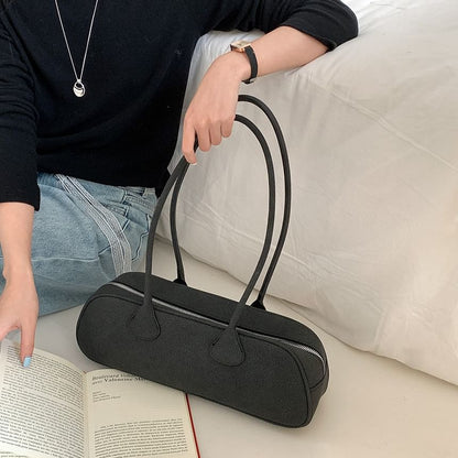 Shoulder Plain Bag Faux Leather