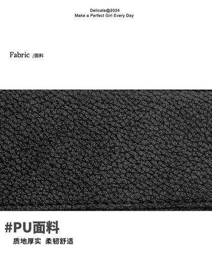 Shoulder Plain Leather Faux Bag