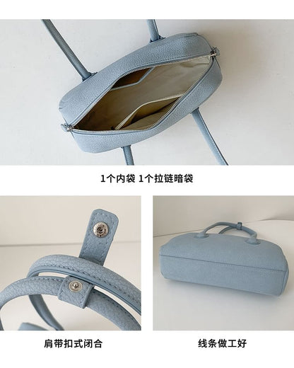 Shoulder Plain Leather Faux Bag