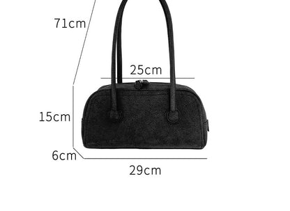 Shoulder Plain Leather Faux Bag