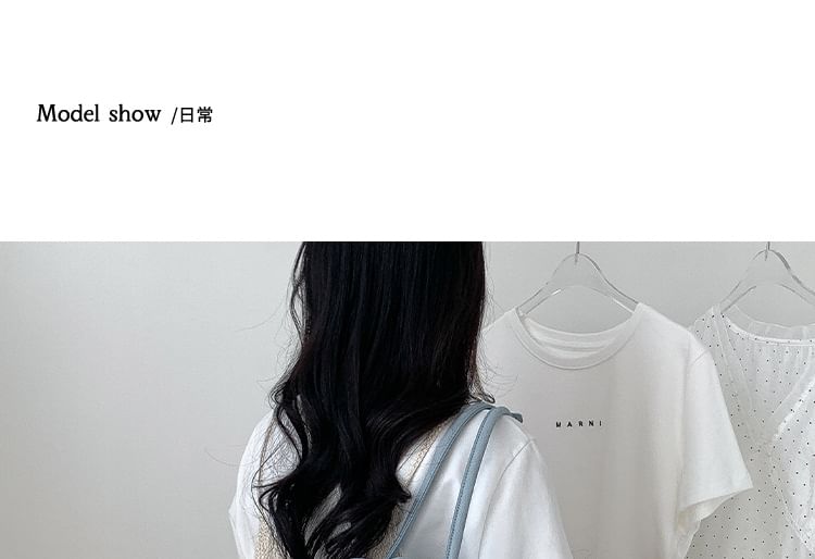 Shoulder Plain Leather Faux Bag