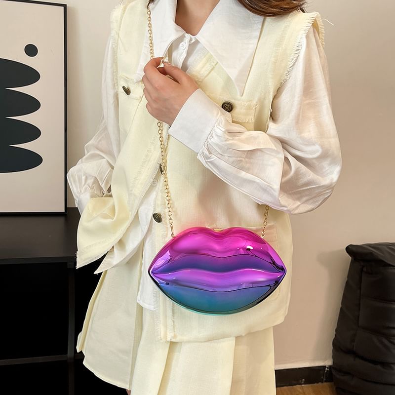 Crossbody Chain Bag Strap Lips