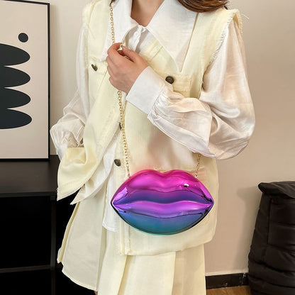 Crossbody Chain Bag Strap Lips