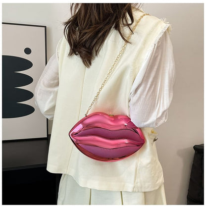 Crossbody Chain Bag Strap Lips