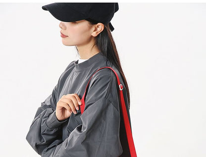 Plaid Lettering Crossbody Bag