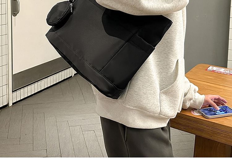 Set: Tote + Purse Coin Bag Plain