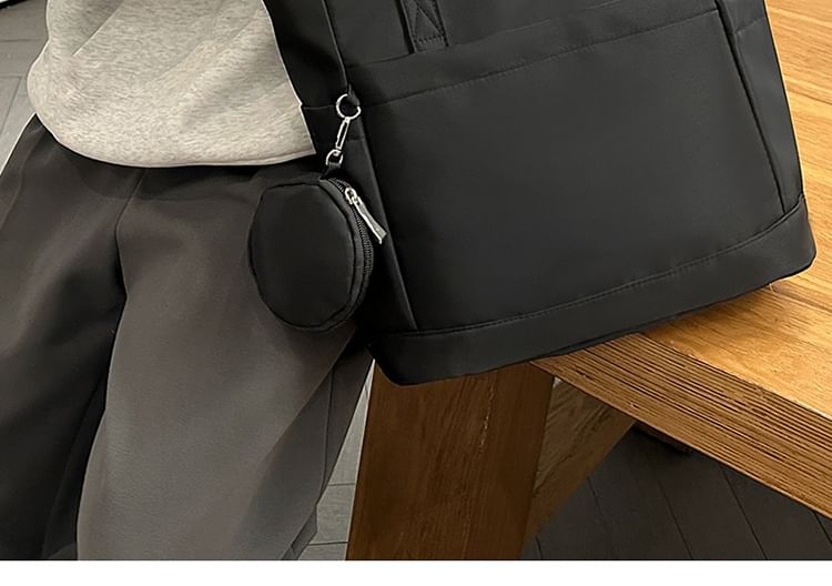 Set: Tote + Purse Coin Bag Plain