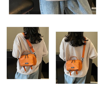 Bag Lettering Multi-Pocket Crossbody