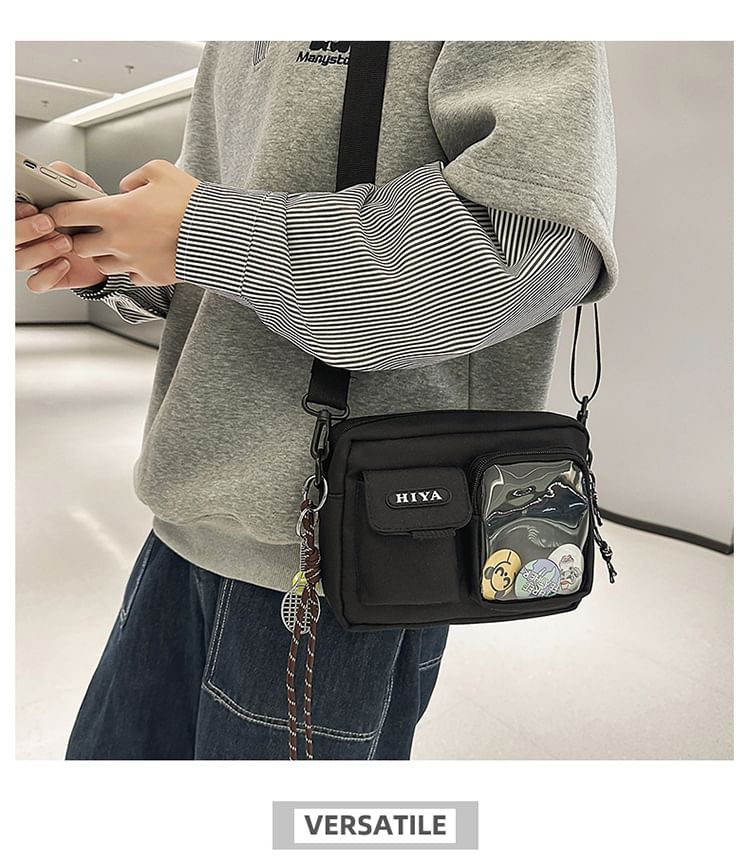 Crossbody Bag Set: + Multi-Pocket Lettering Badge