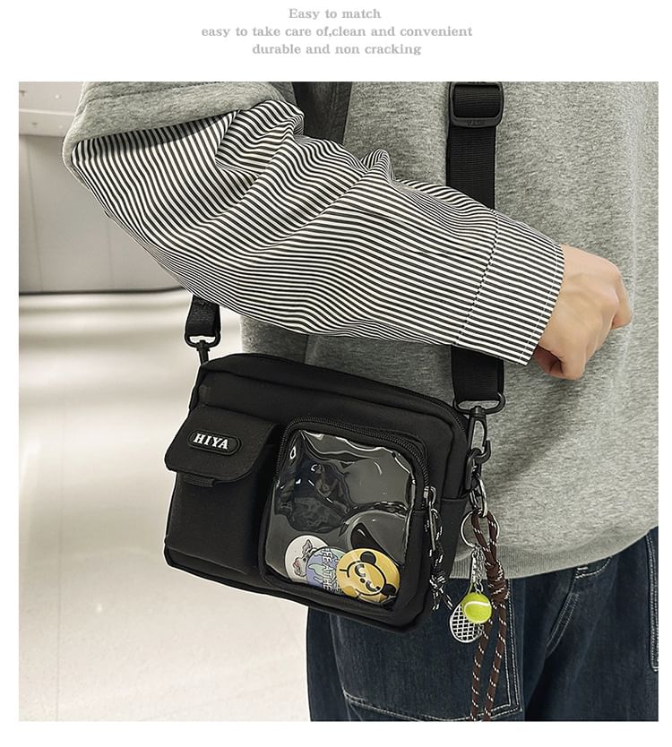 Crossbody Bag Set: + Multi-Pocket Lettering Badge