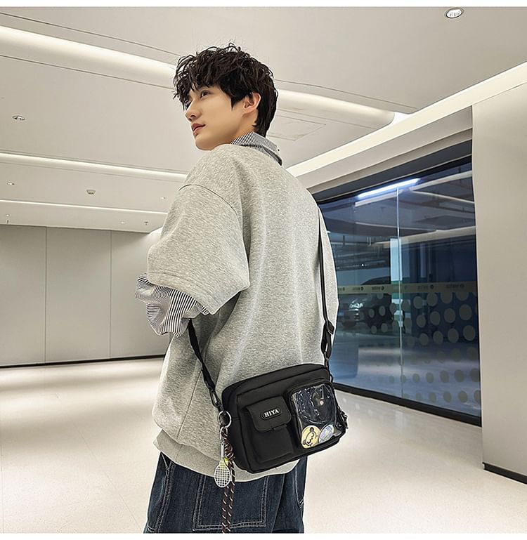 Crossbody Bag Set: + Multi-Pocket Lettering Badge