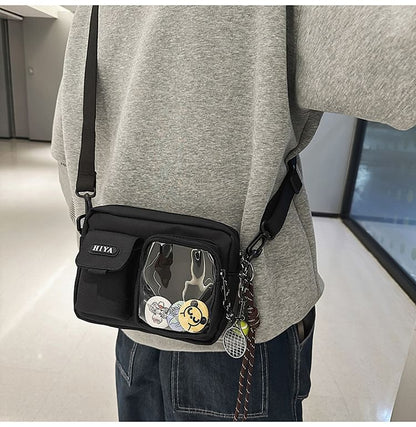 Crossbody Bag Set: + Multi-Pocket Lettering Badge