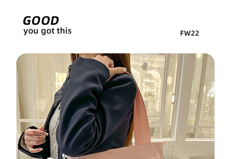 Multi-Pocket Badge + Tote Bag Set: Gingham