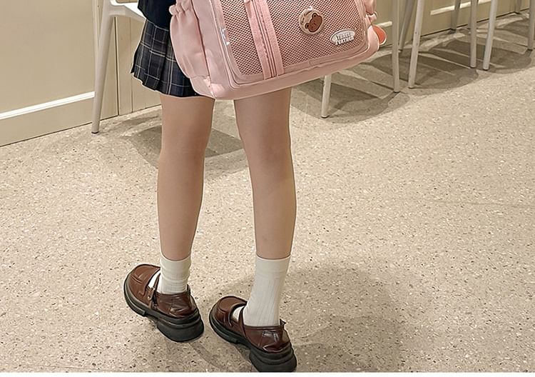 Multi-Pocket Badge + Tote Bag Set: Gingham