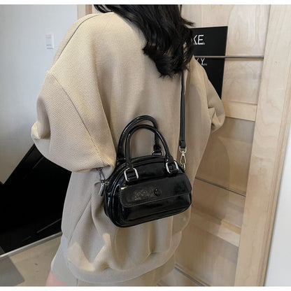 Leather Crossbody Multi-Pocket Faux Bag