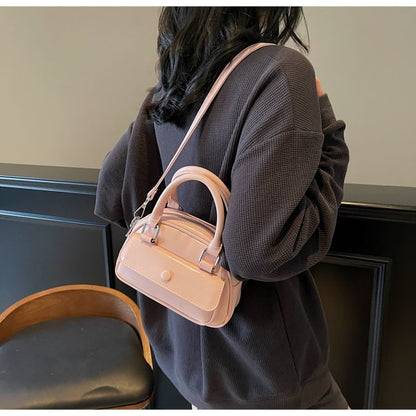 Leather Crossbody Multi-Pocket Faux Bag