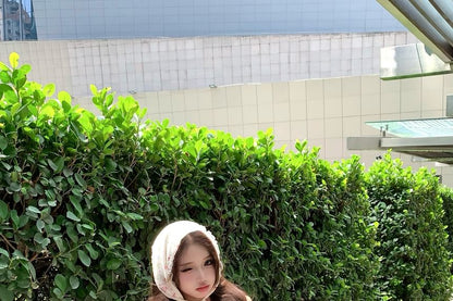 Skirt Waist Panel Elastic Frill Crop Bow Top Mini Print Tiered Floral Camisole A-Line / Plain