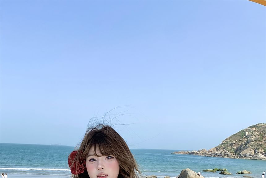 Top Tie-Up Asymmetrical Cami Print Floral