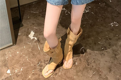 Denim High Dotted Waist Shorts Washed