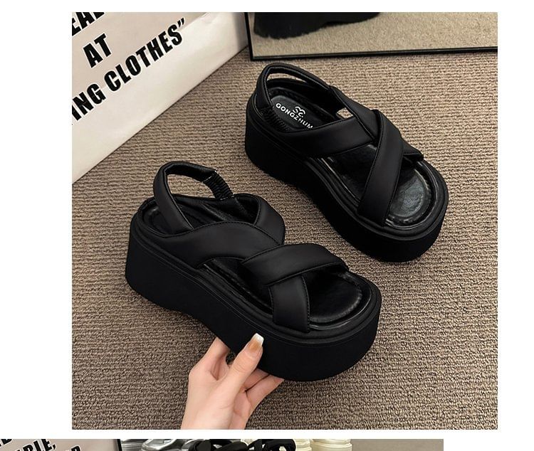 Platform Sandals Slingback Plain
