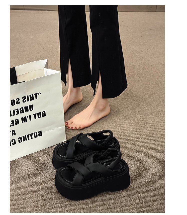 Platform Sandals Slingback Plain