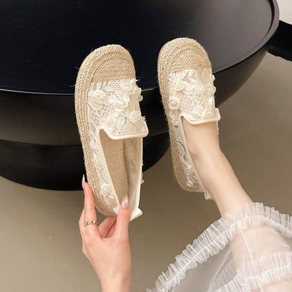 Slip-Ons Espadrille Floral Mesh