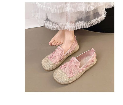 Slip-Ons Espadrille Floral Mesh