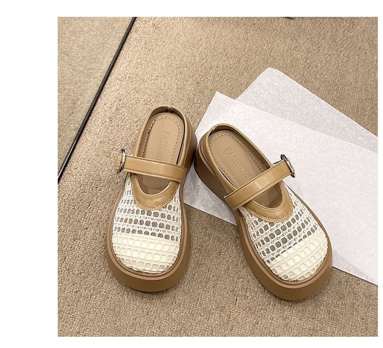 Cutout Mary Platform Jane Mules