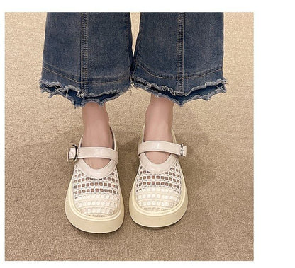 Cutout Mary Platform Jane Mules